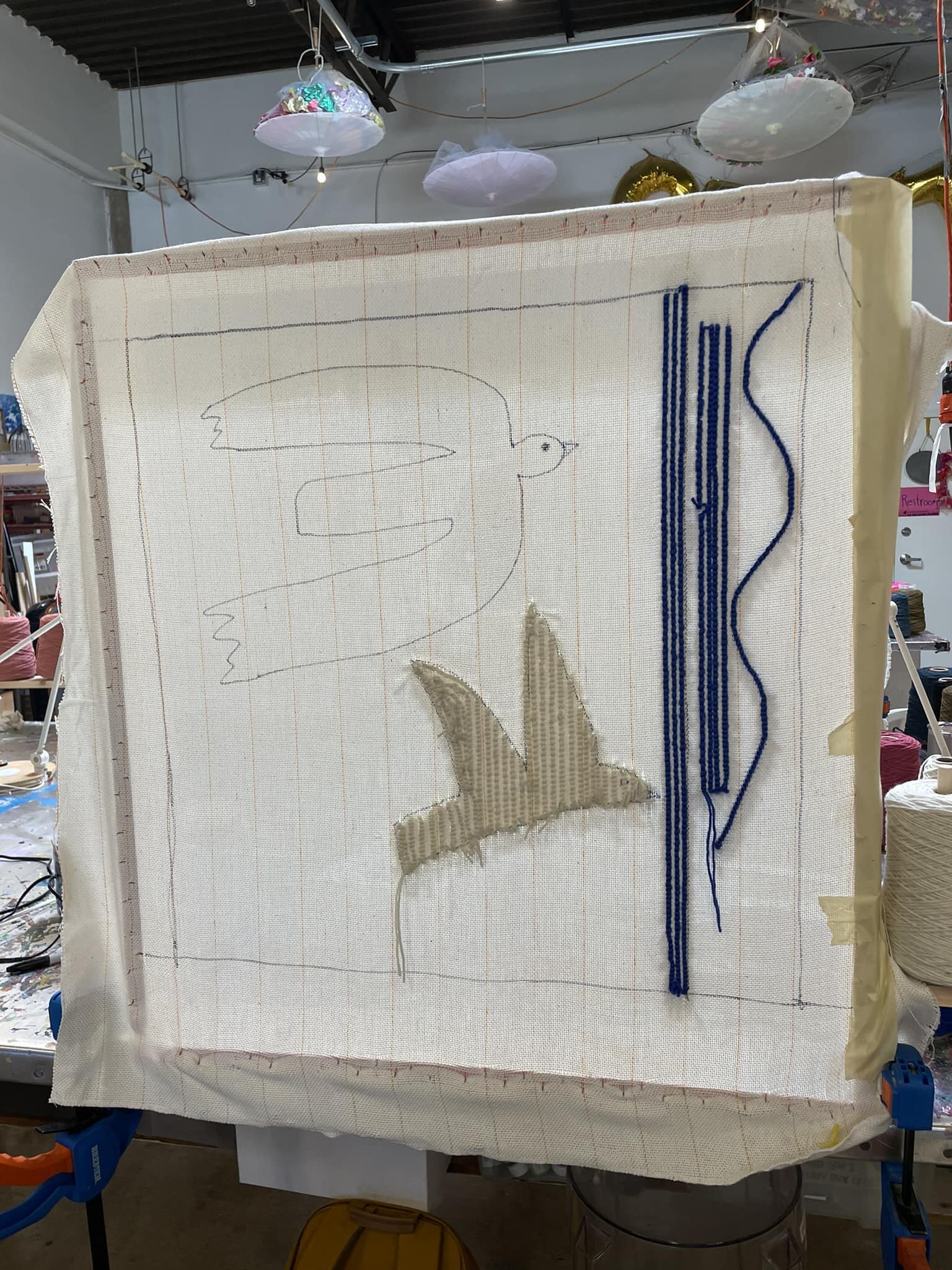 We&rsquo;re back at it again today. Tufting! Austinschooloffiberarts.org